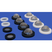 10Pcs 3/8" 1/2" 3/4" 1" O-Ring Silicone Rubber Washers With Net Faucet Rubber Grommet Gasket Filter Shower Head Filtration