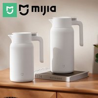 MIJIA Isolierter Wasserkocher 1,5L/2L, 316L Edelstahl, Einfache Reinigung, Langlebige Temperaturregelung mit Verriegelung, Thermoskannen