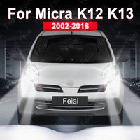 For Nissan Micra K12 K13 Headlights LED Bulb Micra Accessories Car Headlamp 2002-2005 2006 2007 2008 2009 2010 2011 2012-2016