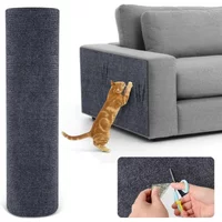 Self-Adhesive Cat Scratching Mat Trimmable Carpet Cat Scratch Pad Furniture Protector Anti-Scratch Guard for Furniture Couch
