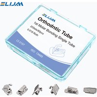 ELIJAH Dentists Orthodontic Buccal Tube Non-Convertible 0.018 MBT Roth Edgewise Buccal Tube 80Pcs/20Sets Orthodontic materials