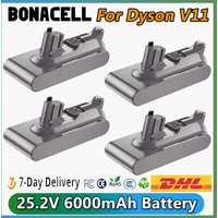 6000mAh For Dyson V11 25.2V Vacuum Cleaner Battery Rechargeable Battery For V11 Series Clip type Replacement Battery