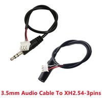 XH2.54 Terminal 3p Male, 3.5mm AUX Jack, 3 Core Amplifier Extension Line, Audio Cable
