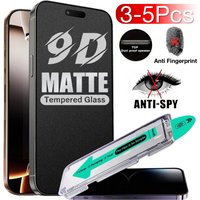 3-5Pcs For Apple iPhone 17 Pro Max Air 16 Plus 15 14 13 12 Mini 11 XS X XR Matte Anti-Spy Screen Protective Tempered Glass 9H