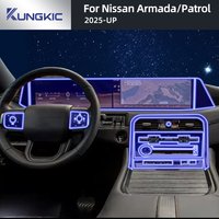 PPF Protection film Accessories Interior transparent TPU For Nissan Patrol Armada 2025 GPS Navigation Gear Panel Center Console