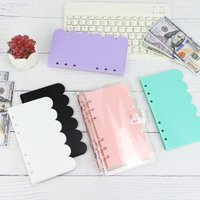A6 Color Petal Pockets Binder Folders for Notebook Divider Page Waterproof PP Leaf Document Filing Bag