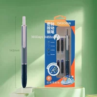 OASO A016 Sealed Press Fountain Pen Automatic Press Writing Pen Calligraphy Office Replaceable Cartridge Ink Gift Engrave Name