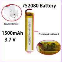 Factory direct sales,752080 3.7V Li-ion Battery for cameras,GPS,sensor,walkie-talkie, e-cigarette,Other small battery products