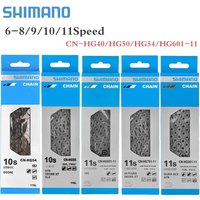 AliExpress Shimano SHIMANO 9/10/11s Bicycle Chain Current 11v MTB Bike Accessories 8v 9v 10v 11v Current HG53 HG54 HG601 HG701 HG40 Road Bike Chain