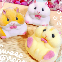 Hot random blind box toy cute fat emulsion soft hamster plush plush doll squeezing anti pressure relief gift