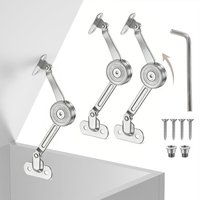 2 Set Wardrobe Cabinet Folding Support, Mechanical Stay Hinge, Knife-shaped Up-turning Arm, Freely Stop Adjustable Support for C