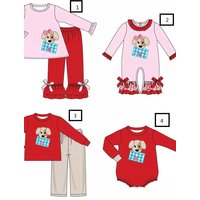 Hot selling children's summer pajamas short-sleeved trousers suit Christmas letter printing customized children's milk silk clot