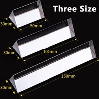 Crystal Physical Optics Prism Seven Colors Optical Glass Rainbow Triangular Prism Prism Design Seven Color Triprism Students