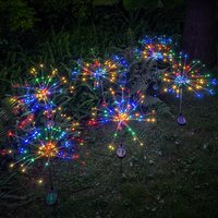 Outdoor Solar Garden Lights 150 LEDs 8 Modes Waterproof Solar Fireworks Light Sparklers for Pathway Christmas Party Decorations