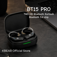 KBEAR BT15Pro HD Bluetooth EarHook TWS QDC 2pinC Headset Cable HIFI Wireless Upgrade Cable With Charging Case TWS5.4 for KZ KB02