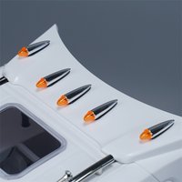 Truck Roof Light Marker Lamp Toy Model HL-19P3 For 1/14 Tamiya RC Scania 770s Benz Man VOLVOO DIY Trailer Parts
