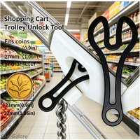 3D Printed Supermarket Trolley Keychain Tool No Coin Needed For Shopping Cart Unlocking Portable Practical Gadget Set Kit