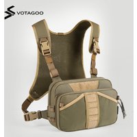 VOTAGOO Fishing Chest Pack, Unisex Fishing Vest Bag, Fly Fishing Tackle & Fly Box Storage, Hunting Binoculars Pack
