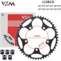 VXM 110BCD Chainring with 5 Disc Screws Road Bike Narrow Wide Chainwheel, for Shimano R7000 R8000 R9100 R9000 4700 5800 6800