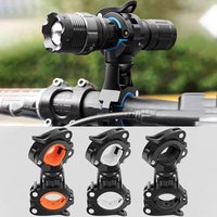 360 Degree Rotatable Bike Bike Flashlight Holder Bicycle Mounting Bracket Flashlight Holder Torch Clip for Cycling Riding