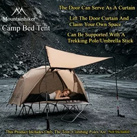 Mountainhiker Outdoor Camp Bed Tent Single Season Tent Lightweight Camping Folding Marching Bed Tent Storage Bag Hiking Equipmt