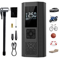 AliExpress NONE Portable tire inflator, wireless car tire inflator with pressure gauge and LED light