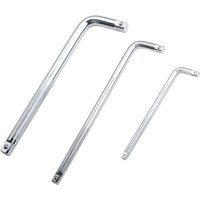 1pc Extension L-Type Shaped Double End Non-Slip Socket Bent Bar 1/4 Wrench Bent Bar For Remove Fix Screw Nut