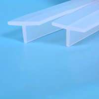Silicone Rubber T Strip Gap Cover Sealing Bar Waterproof Heat Resist Transparent White Red Blue Black
