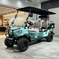 2026 Model 48V/72V Lithium Battery 4x4 Golf Cart 4+2 Seats Golf Buggy Solar Panel Power Golf Cart