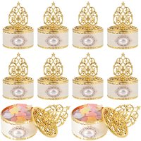 12Pcs Wedding Candy Boxes Decorative Party Favor Containers Bridal Shower Treat Gift Packaging Favor Boxes Wedding Decorations