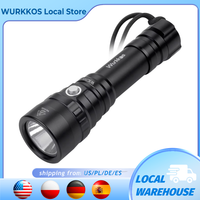 Wurkkos WK20S potężna latarka do nurkowania IPX8 wodoodporna latarka do nurkowania akumulator maks. 2000 lumenów SST40 HD LED 4 tryby