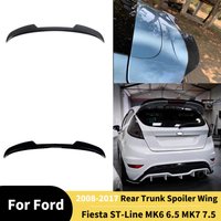 For Ford Fiesta ST-Line MK6 MK6.5 MK7 MK7.5 2008-2017 Rear Trunk Spoilers Wing Diffuser Wings Car Accessories Tail Fin Tuning