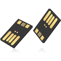 Super Mini Chip USB Flash Drive 64GB Black Memory Stick Ultrathin Pen Drive 32GB 16GB Creative Gifts Pendrive 8GB High Speed