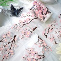 2m/Roll Red pink White Plum Blossom PET Tape Vintage Flower Decor Tape For Sticker Scrapbooking Journal Card Making Stationery