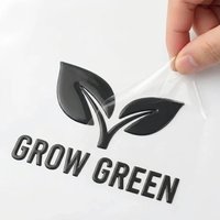 50pcs Sticker Personalized Logo 3D Custom Stickers UV Transfer Stickers Customized Wedding Labels DIY Waterproof Company Brand
