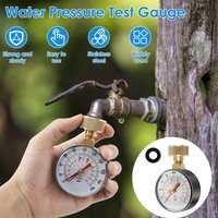 0-200psi Water Pressure Test Gauge 3/4" Female Garden Hose Thread Water Pump Pressure Gauge for Measuring Water Pressure