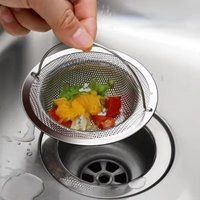 Stainless Steel Sink Strainer for Kitchen Vegetable Washing Bowl Dishwashing Pool Vegetable Washing Pool Filter Anti-Clogging