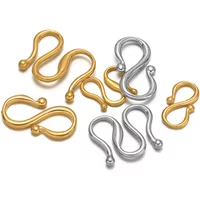 20pcs Stainless Steel W Shape Necklace Clasps Hooks for DIY Jewelry Making Finding Bracelets Supplies Accessories Wholesale
