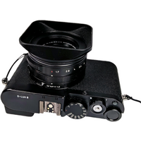 43mm Square Metal Screw-in Mount Lens Hood Shade for Leica D-LUX 8 dlux8 Camera