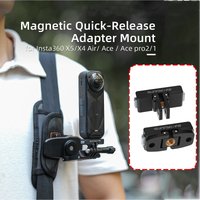 Magnetic Two Claw Adapter Action Camera Accessories for Insta 360 Ace Ace pro 2/1 Foldable Adapter Base for Insta 360 X5