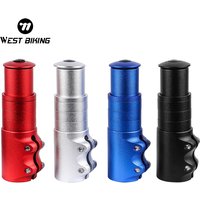 WEST BIKING Bicycle Stem Booster Aluminum Alloy Adjustable Bike Stem Extend Bike Handlebar Heighten Front Fork Bike Accessorie