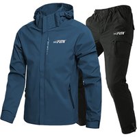 AliExpress DIRTFOX Cycling Jacket Men Set Windproof Waterproof Motorcycle Mountain Bike Windbreaker MTB Pants Bicycle Trousers Outdoor Suit