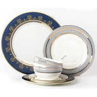 Luxury Bone China Dinner Plates Multiple Sizes European Style Ceramic Tableware Set for Home Steak Western Food Use