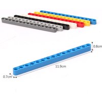 Building Blocks Technical DIY Liftarm Thick 1x15 hole arm Bricks Compatible MOC Parts Educational 64871 32278 Assemble Particles