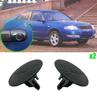 2Pcs Auto Door Handle Lock Barrel Key Hole Cap Plug Lock Protection Cover For Nissan Almera Classic B10 New Black