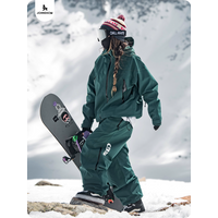 John Snow 2025 American Style Ski Jacket & Pants Unisex Waterproof Thermal Snowboard Coat Loose Fit Winter Sports for Men Women