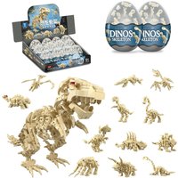 12 in 1 Dinosaur Skeleton Building Set, Mini Dinosaur Building Blocks for Easter Basket Stuffers, Christmas Birthday Easter Gift