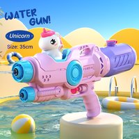 Summer Unicorn Water Spray Toy Double Nozzle Water Gun Dinosaur Press Type Watergun Cartoon Animal Water Gun Pool Toy for Kids