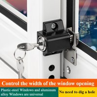 1 Set Universal Window Lock Sliding Window Door Lock Practical Aluminum Alloy Screen Window Fixed Buckle Guard Lock Hardware