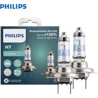 Philips X-tremeVision Pro150 H7 Car Halogen Headlight 12V 55W PX26d +150% Bright White Original ECE Lamps More Light 12972XVP